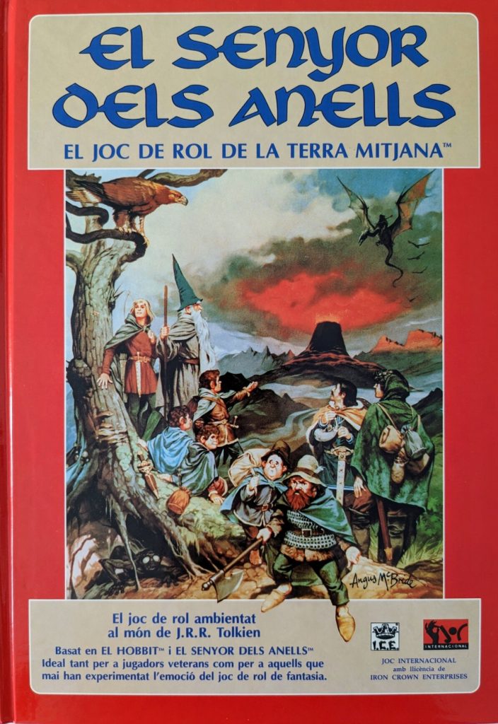 Coberta d'EL SENYOR DELS ANELLS: EL JOC DE ROL DE LA TERRA MITJANA (1984)